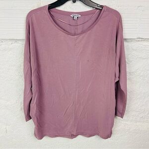Ophelia roe Mauve pink Long Sleeve Top size large